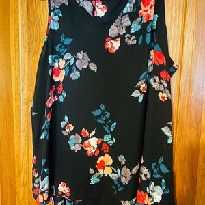 Vibrant Floral Sleeveless Blouse